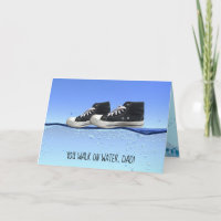 Vaderdag zwart sneakers op water