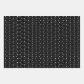 Vaderdag zwart-wit coördinerende geometrische inpakpapier vel (Voorkant 2)