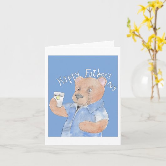 Vaderdagbeer  kaart (Gele Bloem)