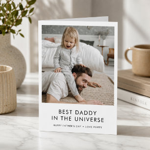 Vaderdagkaart Aangepaste foto-papa-groet Kaart