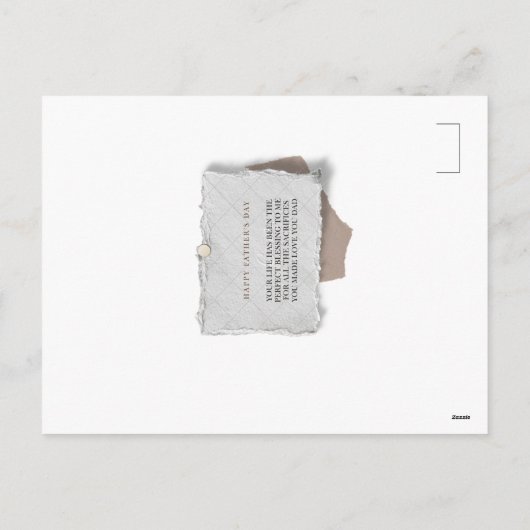 Vaderdagkaart Feestdagenkaart (Achterkant)