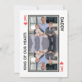 Vaderdagkaart Koning Hart Feestdagenkaart (Voorkant)