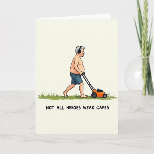 Vaderdagkaart Lawn Hero Kaart (Voorkant)