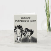 Vaderdagkaart met Cowboy Kaart (Voorkant)