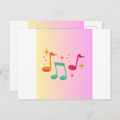 Vaderdagkaart met Muziek Feestdagenkaart (Voorkant / Achterkant)