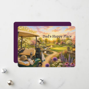 Vaderdagkaart 'Papa's Gelukkige Plek' Feestdagenkaart