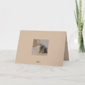 Vaderdagkaart (slapende kat) kaart (Achterkant)