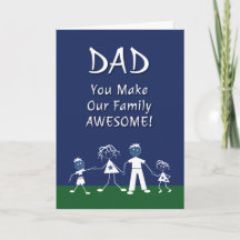 Vaderdagkaart van de familie