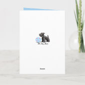 Vaderdagkaart van de hond Schnauzer Kaart (Achterkant)