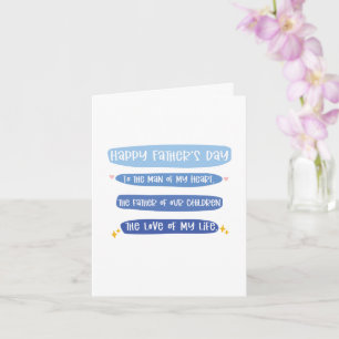 Vaderdagkaart van echtgenote kaart