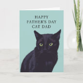 Vaderdagkaart van uw zwarte kat kaart (Voorkant)