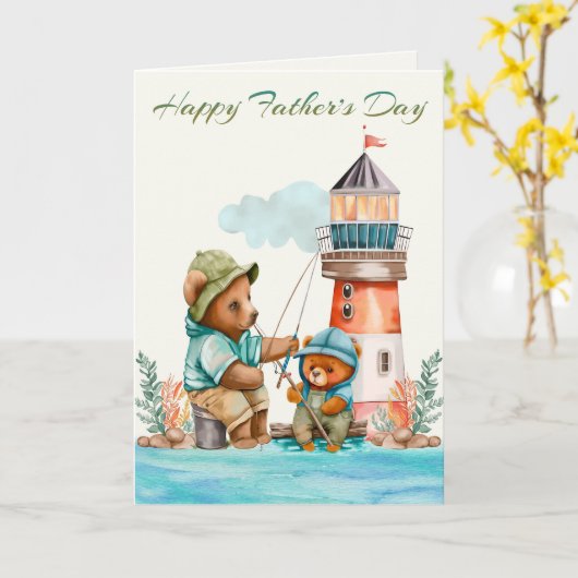 Vaderdagkaart van zoon kaart (Gele Bloem)