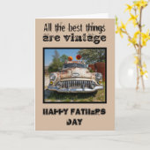 Vaderdagkaart, Vintage Vaderkaart Kaart (Gele Bloem)
