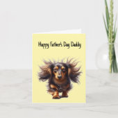 Vaderdagkaart voor Dachshund Daddy Kaart (Voorkant)