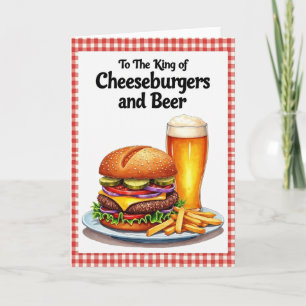 Vaderdagkaart voor de hamburgerminnaar kaart