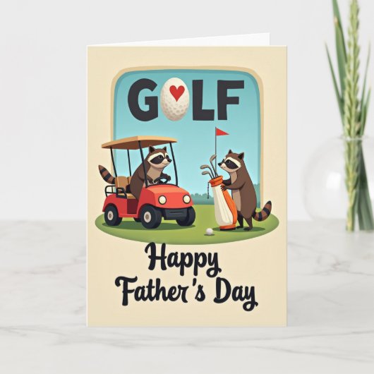 Vaderdagkaart voor golfliefhebbers kaart (Voorkant)