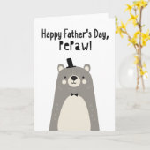 Vaderdagkaart voor PePaw Kaart (Gele Bloem)