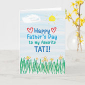 Vaderdagkaart voor Tati Kaart (Gele Bloem)