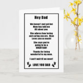 Vaderdagkaart voor toekomstige vader kaart (Gele Bloem)