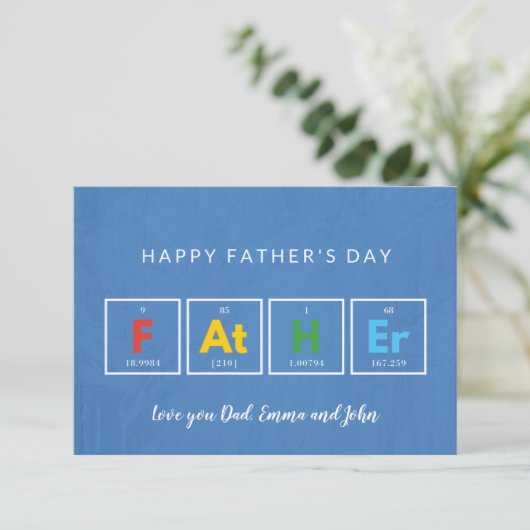 Vaderdagkaarten Cool Grappig Modern Eenvoudig Kaart (Staand voorkant)