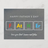 Vaderdagkaarten Koel kleurrijk Briefkaart (Voorkant)