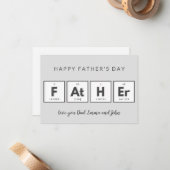 Vaderdagkaarten Leuk Grappig Notitiekaartje (Voorkant / Achterkant in situ)