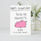 vaderdagskaart RSVP kaartje (Staand voorkant)