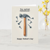 Vaderdom Nailed Tool Art Card Kaart (Gele Bloem)