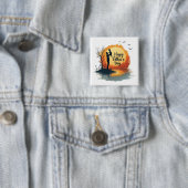 Vaderfiguur legendarische sinds dag één vierkante button 5,1 cm (In situ)