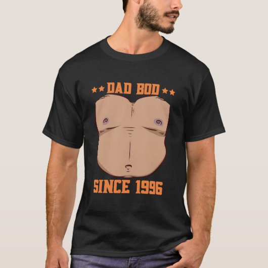 Vaderfiguur sinds 1996 Vaderdag Bierbuik T-shirt (Voorkant)