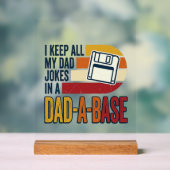 Vadergrap Vader-A-Basis Retro Grappige Vader Vecto Acryl Bord (Neutraal)