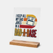 Vadergrap Vader-A-Basis Retro Grappige Vader Vecto Acryl Bord (Hoek)