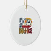 Vadergrap Vader-A-Basis Retro Grappige Vader Vecto Keramisch Ornament (Rechts)
