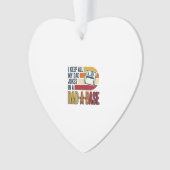 Vadergrap Vader-A-Basis Retro Grappige Vader Vecto Ornament (voorkant)