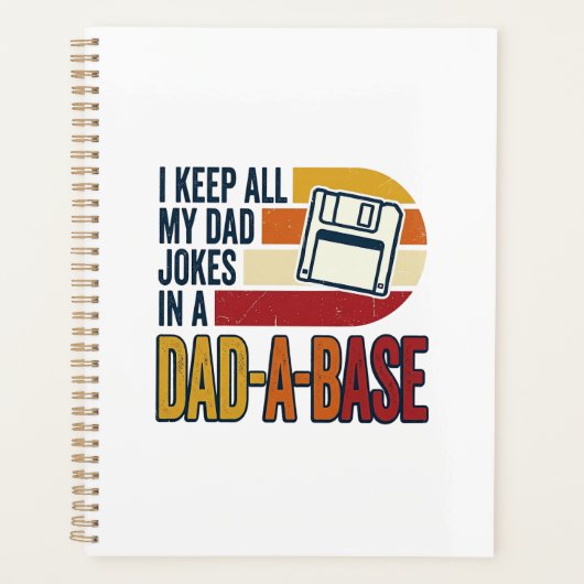 Vadergrap Vader-A-Basis Retro Grappige Vader Vecto Planner (Voorkant)