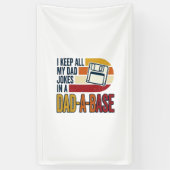 Vadergrap Vader-A-Basis Retro Grappige Vader Vecto Spandoek (Verticaal)