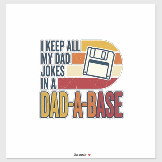 Vadergrap Vader-A-Basis Retro Grappige Vader Vecto Sticker (Vel)