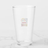 Vadergrap Vader-Basis Retro Grappige Vader Vector Glas (Achterkant)
