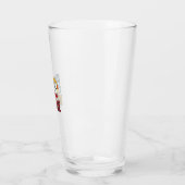 Vadergrap Vader-Basis Retro Grappige Vader Vector Glas (Links)