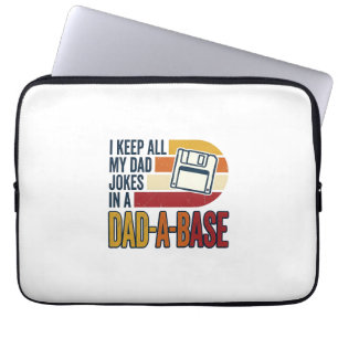 Vadergrap Vader-Basis Retro Grappige Vader Vector  Laptop Sleeve