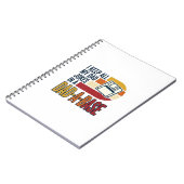Vadergrap Vader-Basis Retro Grappige Vader Vector  Notitieboek (Linkerzijde)