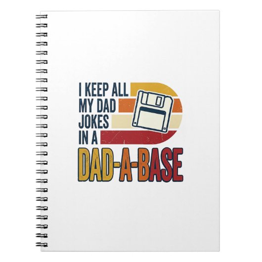 Vadergrap Vader-Basis Retro Grappige Vader Vector  Notitieboek (Voorkant)