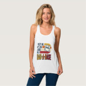 Vadergrap Vader-Basis Retro Grappige Vader Vector  Tanktop (Volledige Voorkant)