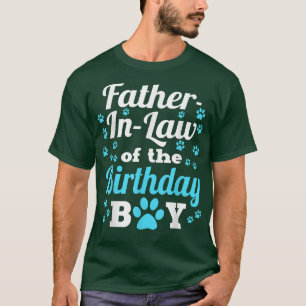 VaderInLaw of the Birthday Boy Dog Paw Bday Party T-shirt