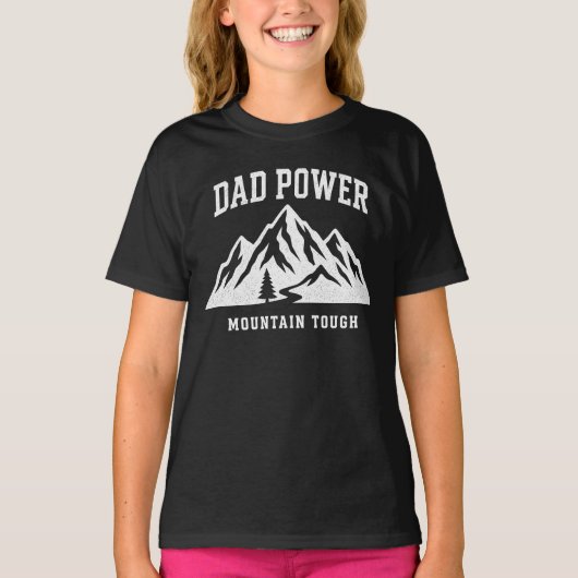 Vaderkracht Berg Sterk Ontwerp T-shirt (Voorkant)