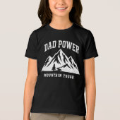 Vaderkracht Berg Sterk Ontwerp Tri-Blend Shirt (Voorkant)