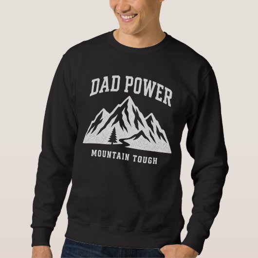 Vaderkracht Berg Sterk Ontwerp Trui (Voorkant)