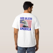 Vaderlandslievend God Zegen Amerika T-shirt (Achterkant volledig)