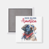 vaderlandslievend hondenlab magneet (Voorkant / Achterkant)