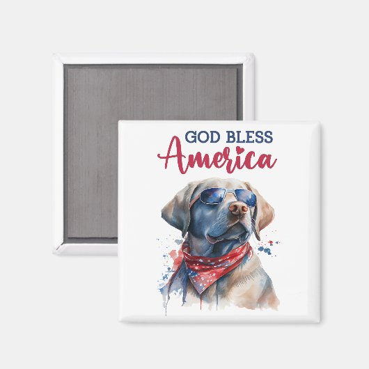 vaderlandslievend hondenlab magneet (Voorkant / Achterkant)